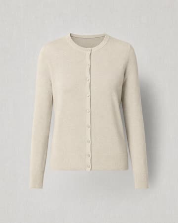 Oatmeal cardigan, product photo